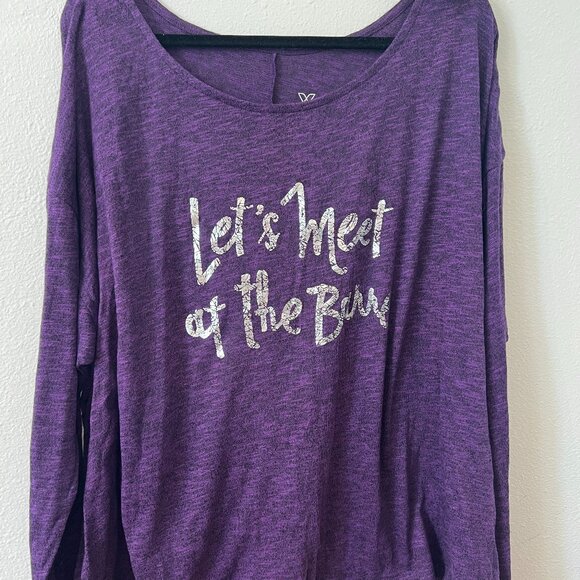 Livi Active “Let’s Meet at the Barre” Long Sleeve Top – Size 26/28 – New with Ta - Picture 1 of 3